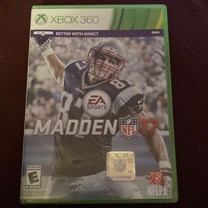 Like new  XBOX 36”Better with Kinect MADDEN 17 NFL
